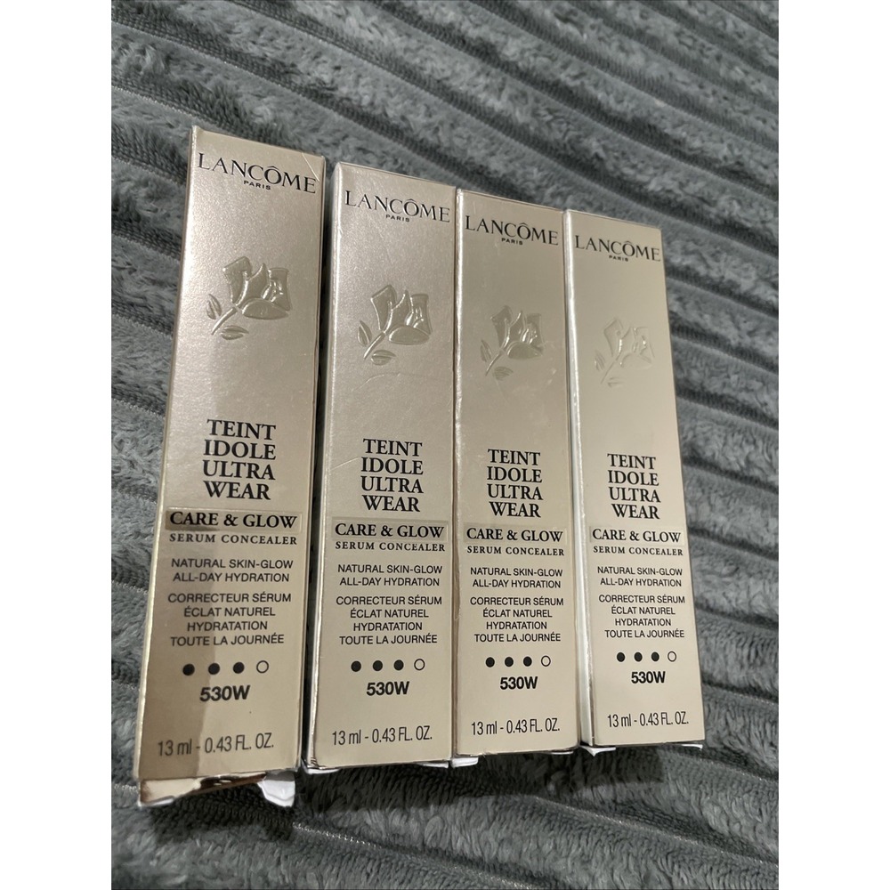 4x Lancome Teint Idole Ultra Wear Care & Glow Serum Concealer ~ 530W